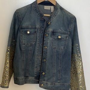 Chico’s Platinum Denim Jacket